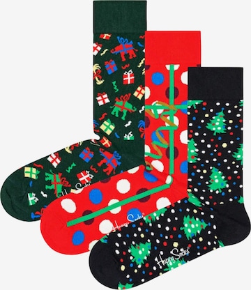 Happy Socks Socken '3er Pack - HAPPY HOLIDAY GIFT BOX' in Mischfarben: Vorderseite