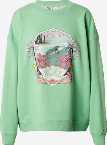 ROXY Sweatshirt 'TAKE YOUR PLACE' in Green: front