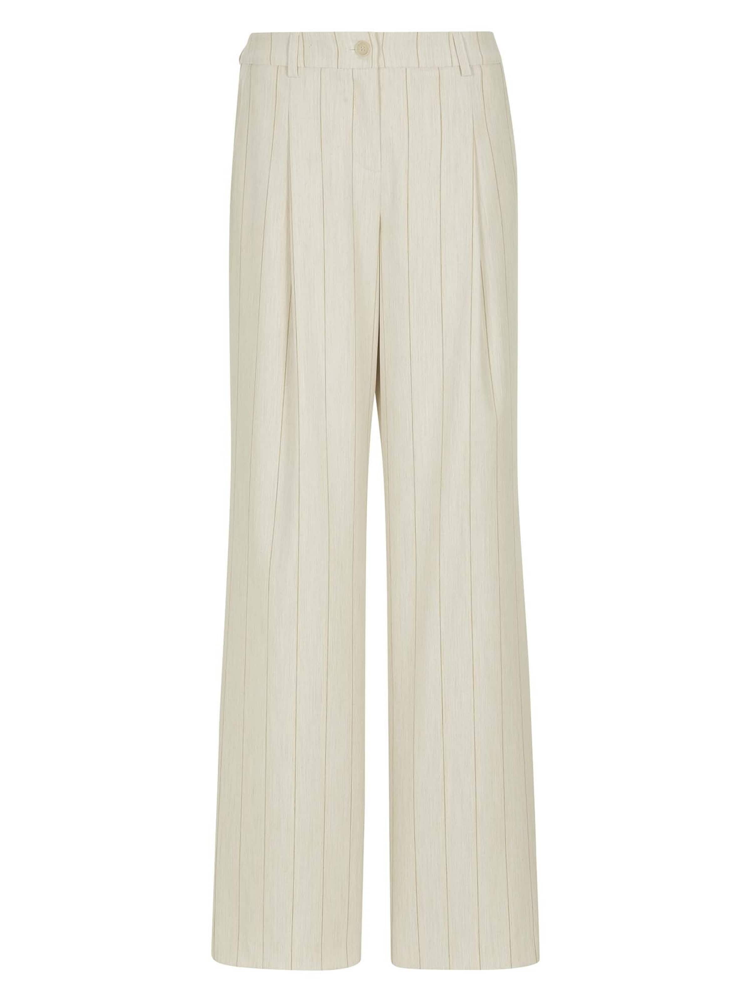 Loosefit Pantalon à pince MADELEINE en blanc : devant