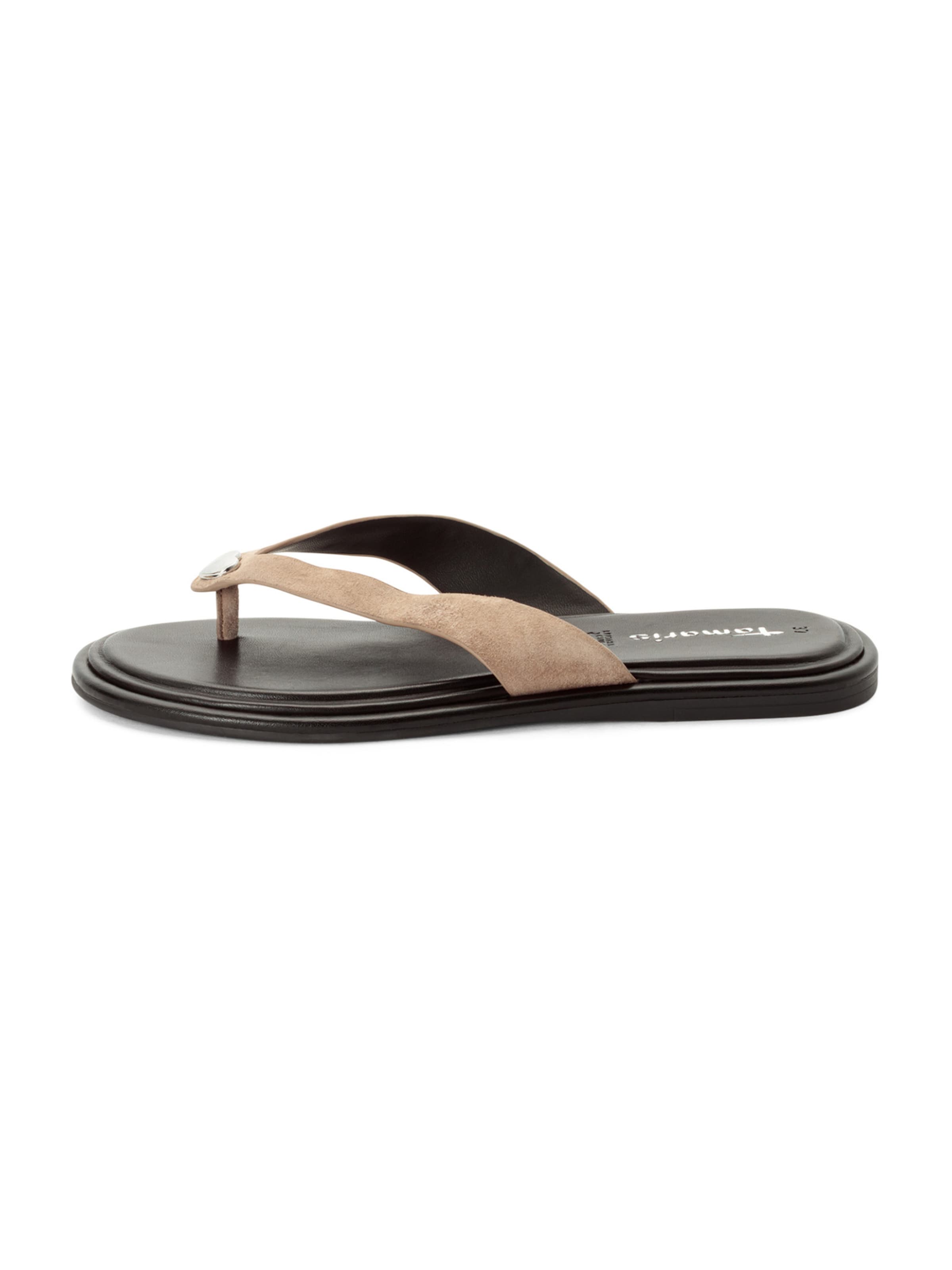 Tamaris T-Bar Sandals in Grey