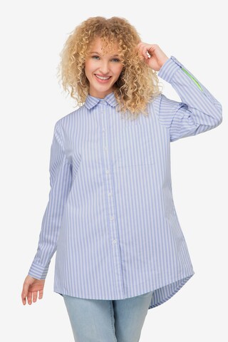 LAURASØN Blouse in Blauw: voorkant