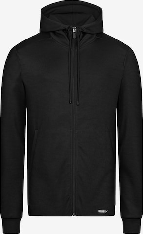 Ordinary Truffle Zip-Up Hoodie 'BASTI' in Black: front