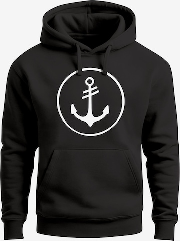 Neverless Sweatshirt 'Anker' in Schwarz: Vorderseite