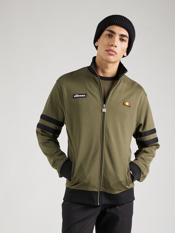 ELLESSE - Sudadera con cremallera 'Roma' en verde: frente