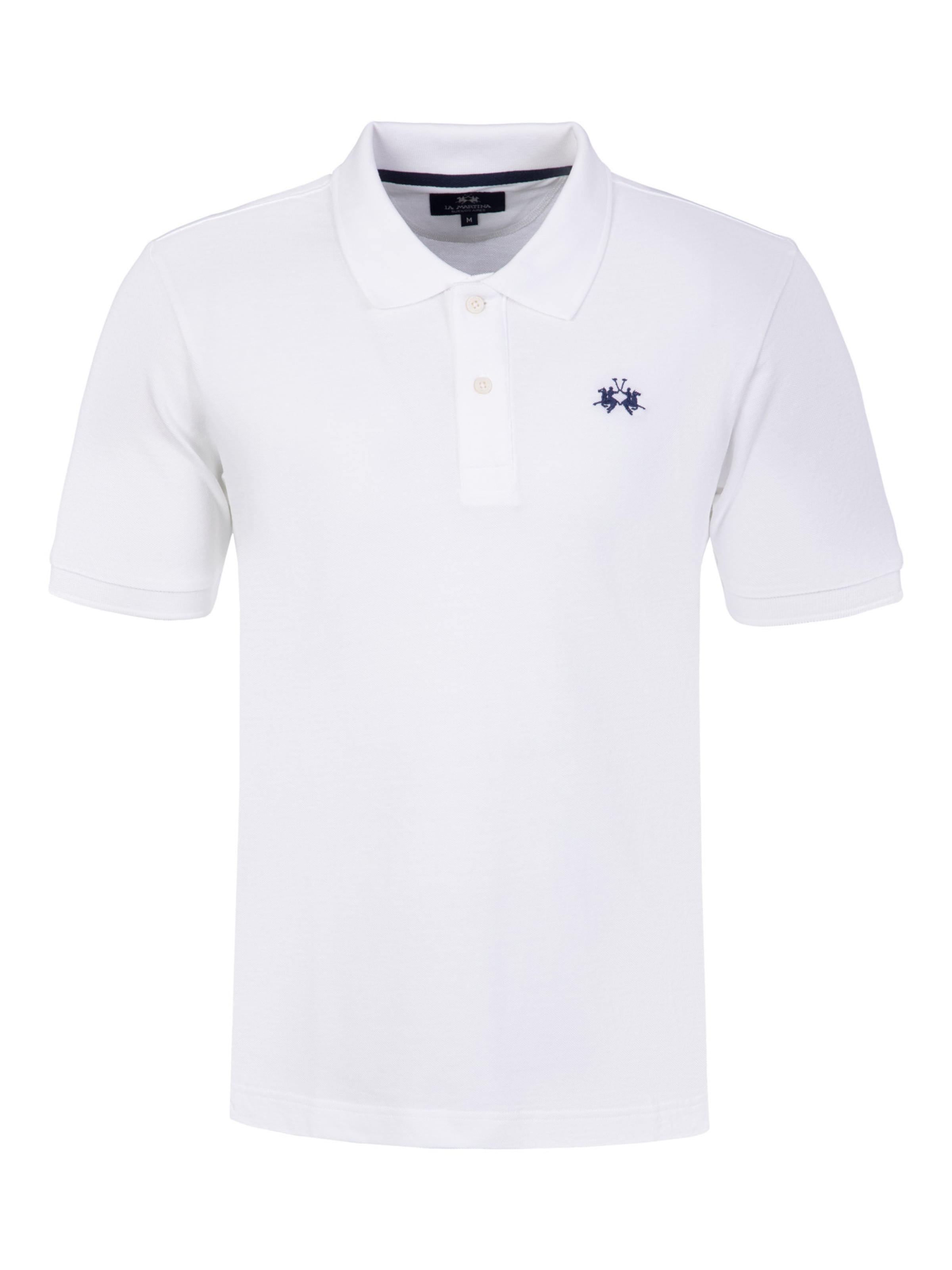 La Martina Poloshirt in Weiß: Vorderseite