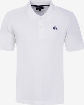 La Martina Poloshirt in Weiß: Vorderseite