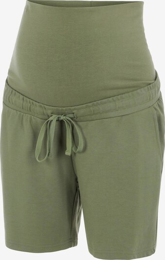 Pantaloni MAMALICIOUS pe verde, Vizualizare produs