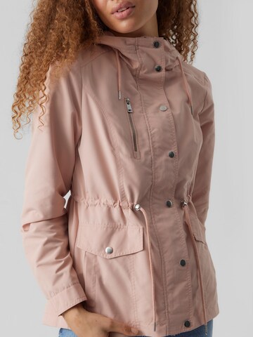 Parka mi-saison VERO MODA en rose