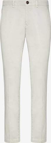 Boggi Milano Regular Pantalon in Wit: voorkant