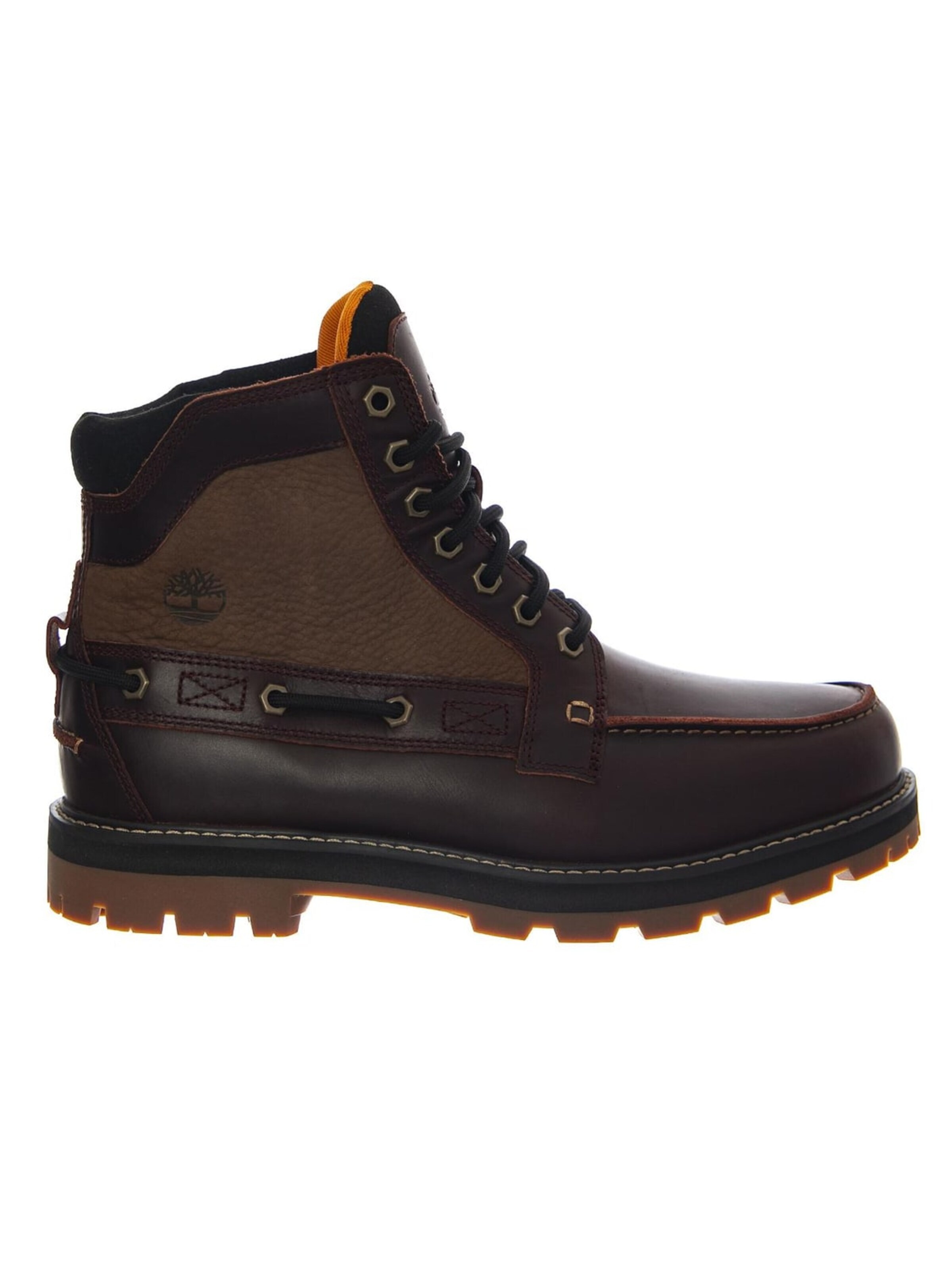 TIMBERLAND Boot 'Britton Road Mid Lace Up -- Men's Burgundy' in Brown
