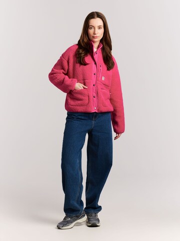 PROTEST Fleece jas 'PRTLUX' in Roze