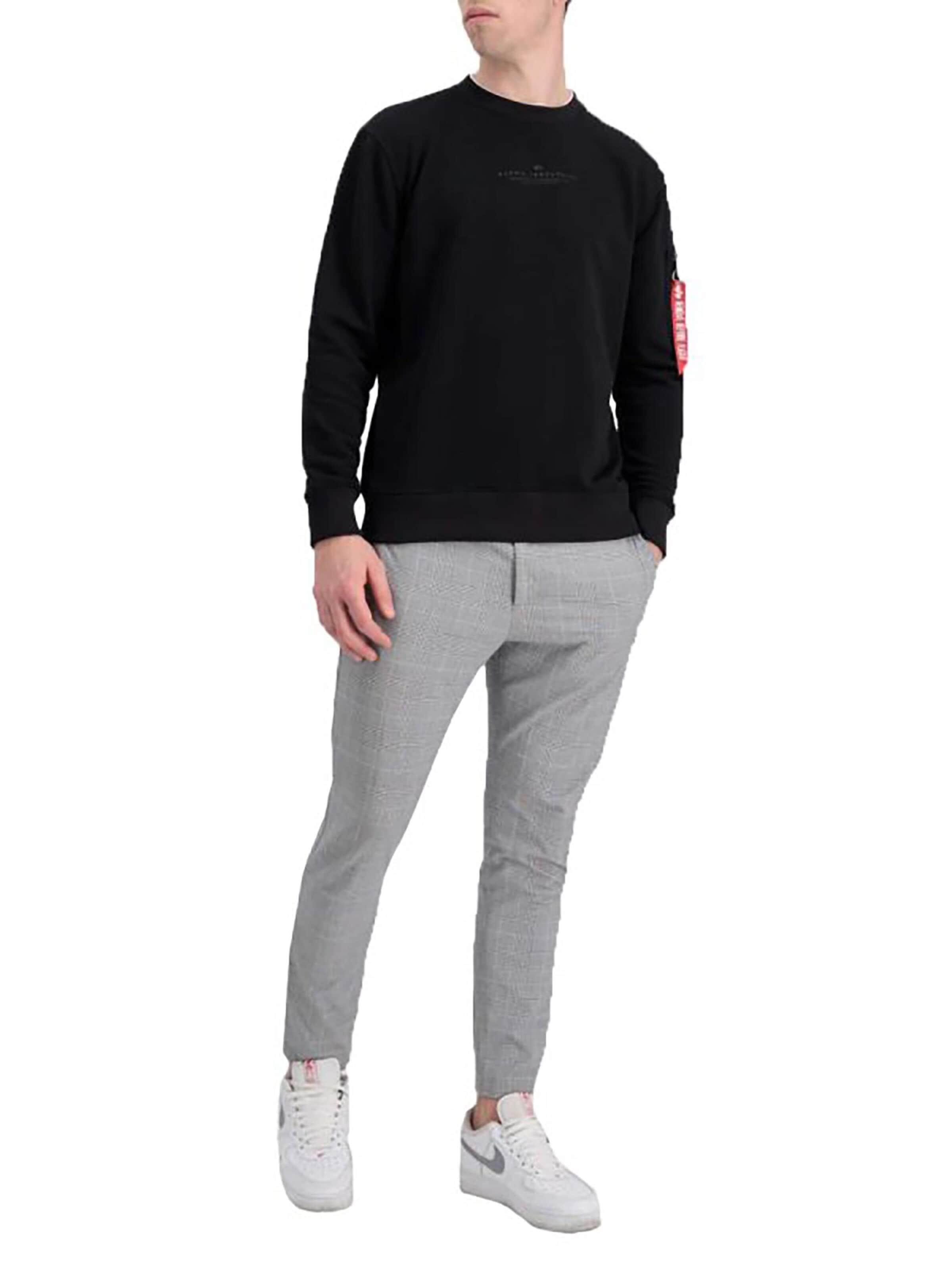 ALPHA INDUSTRIES Sweatshirt 'Double Layer'‌‌‌‌ in Schwarz