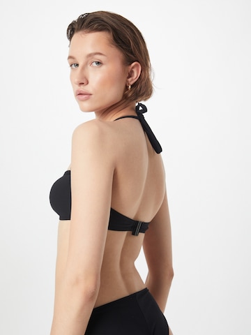 juoda PASSIONATA Bandeau Bikinio viršutinė dalis 'LEA'