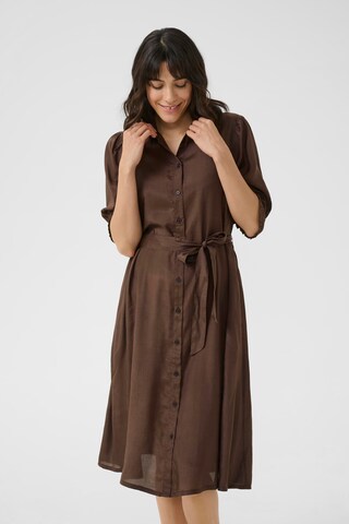 Kaffe Blousejurk 'Emine' in Bruin: voorkant