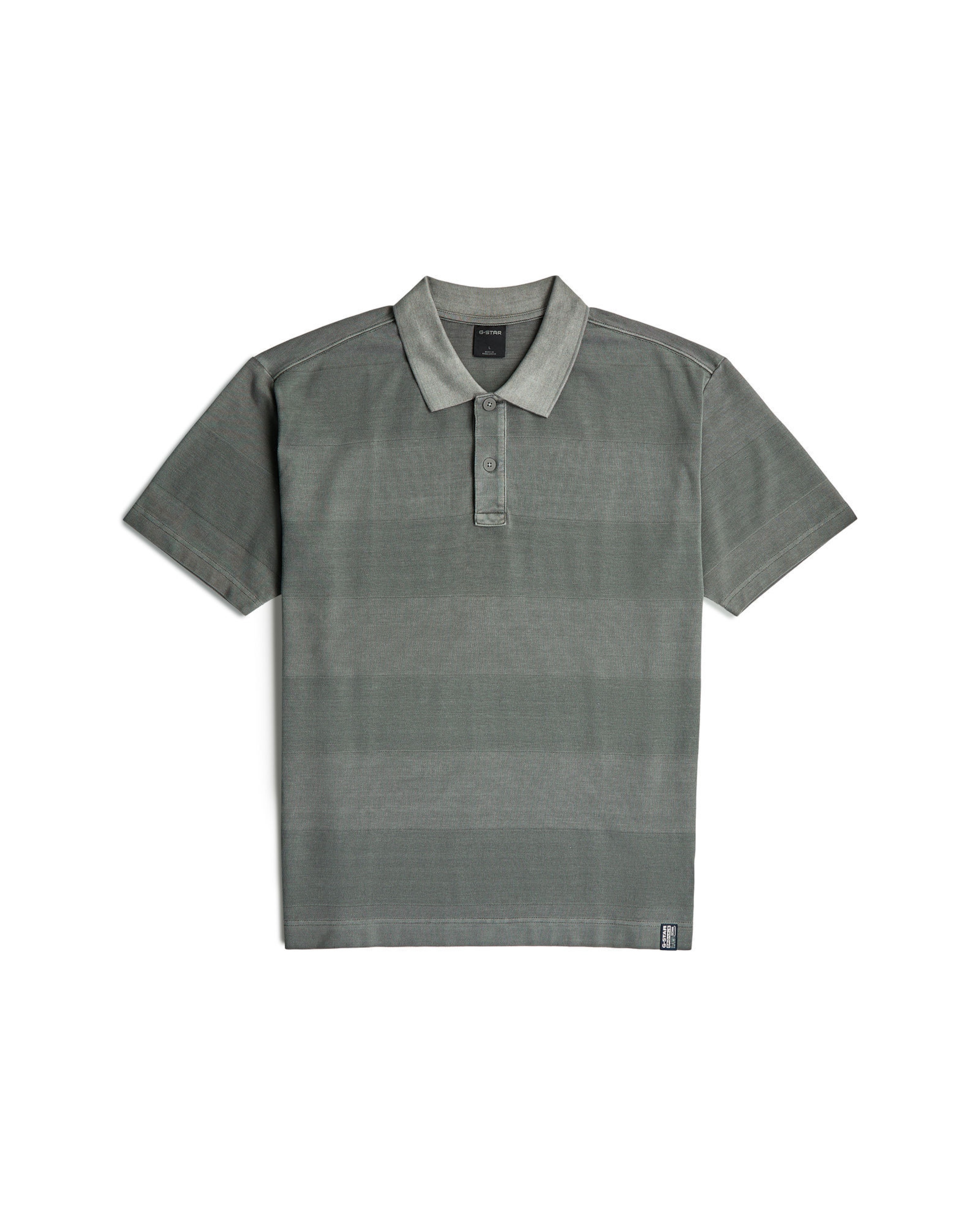 G-STAR Polo - 'Washed Jacquard Relaxed Polo' in Grün: Vorderseite