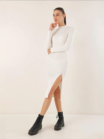 Bigdart Gebreide jurk in Wit