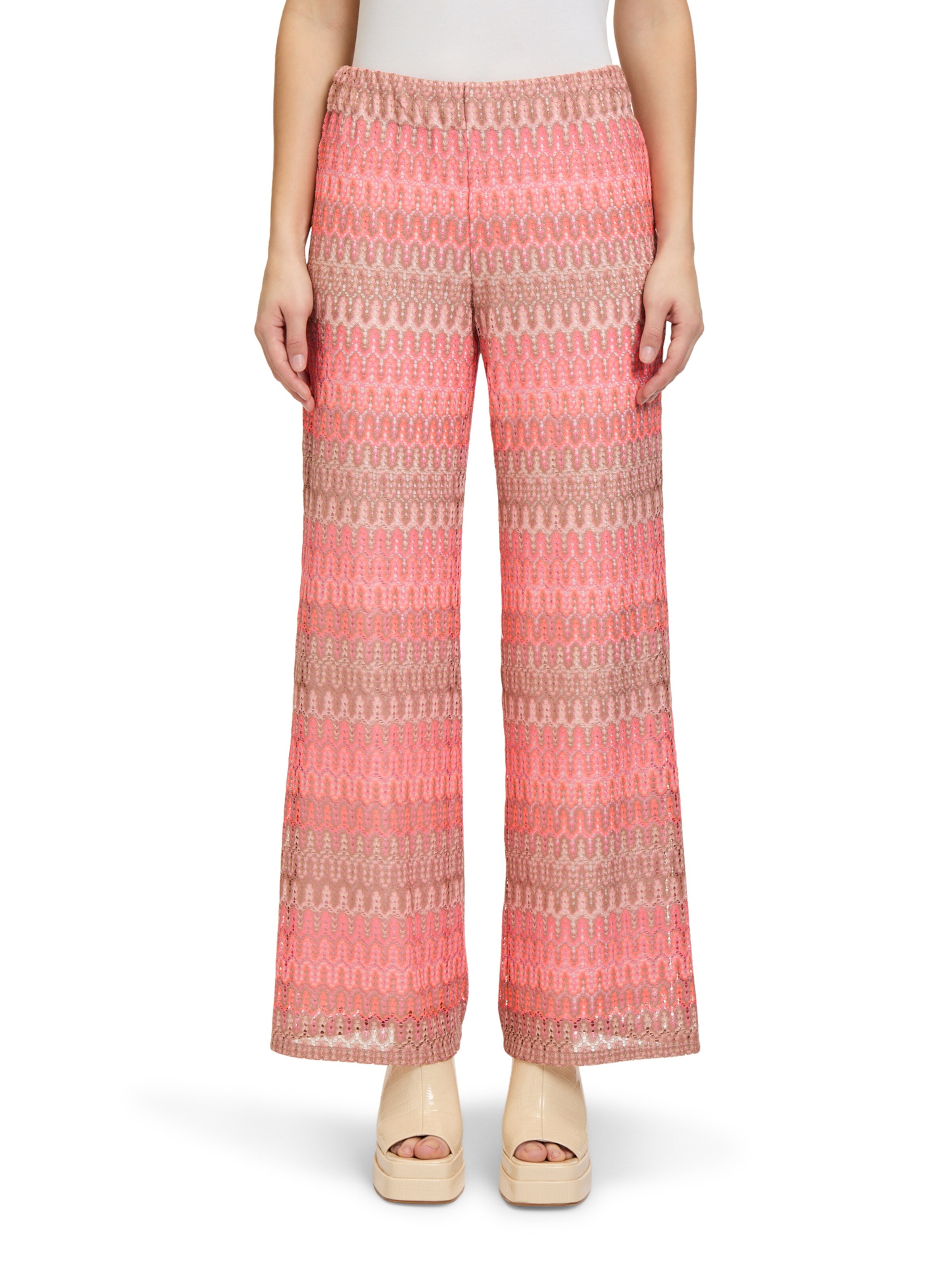 Loosefit Pantalon Cartoon en orange : devant