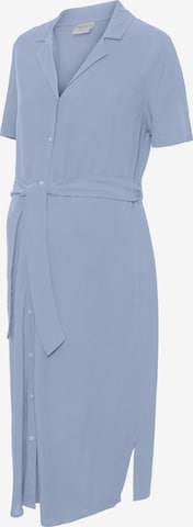 Pieces Maternity Shirt Dress 'Olivia' in Blue: front