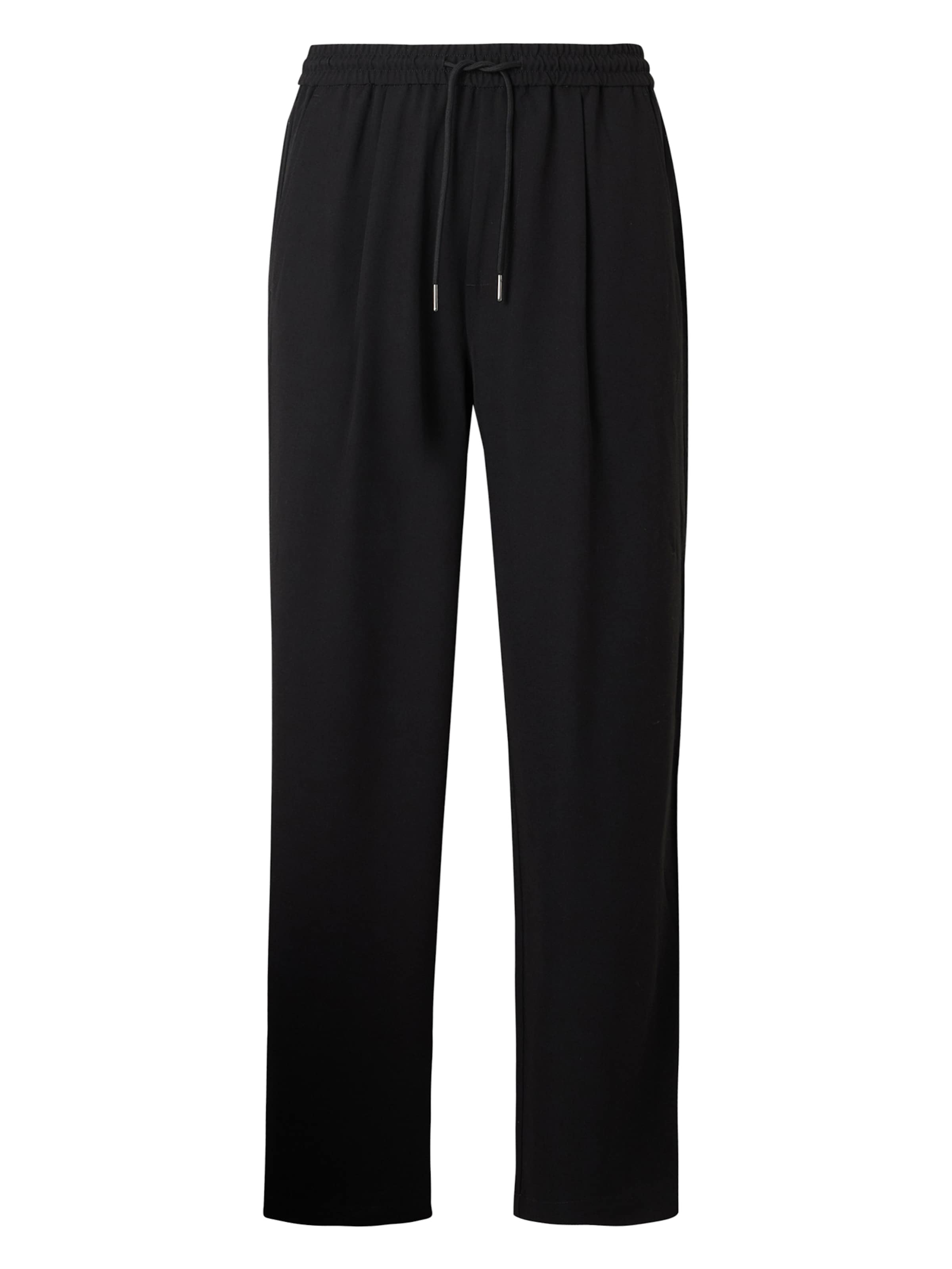 Only & Sons Loose fit Pleat-front trousers 'ONSHILL' in Black: front
