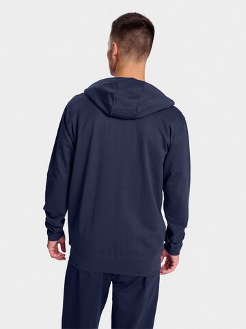 Hummel Athletic Zip-Up Hoodie 'GO 2.0' in Blue