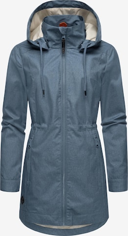 Manteau fonctionnel 'Dakkota II' Ragwear en bleu : devant