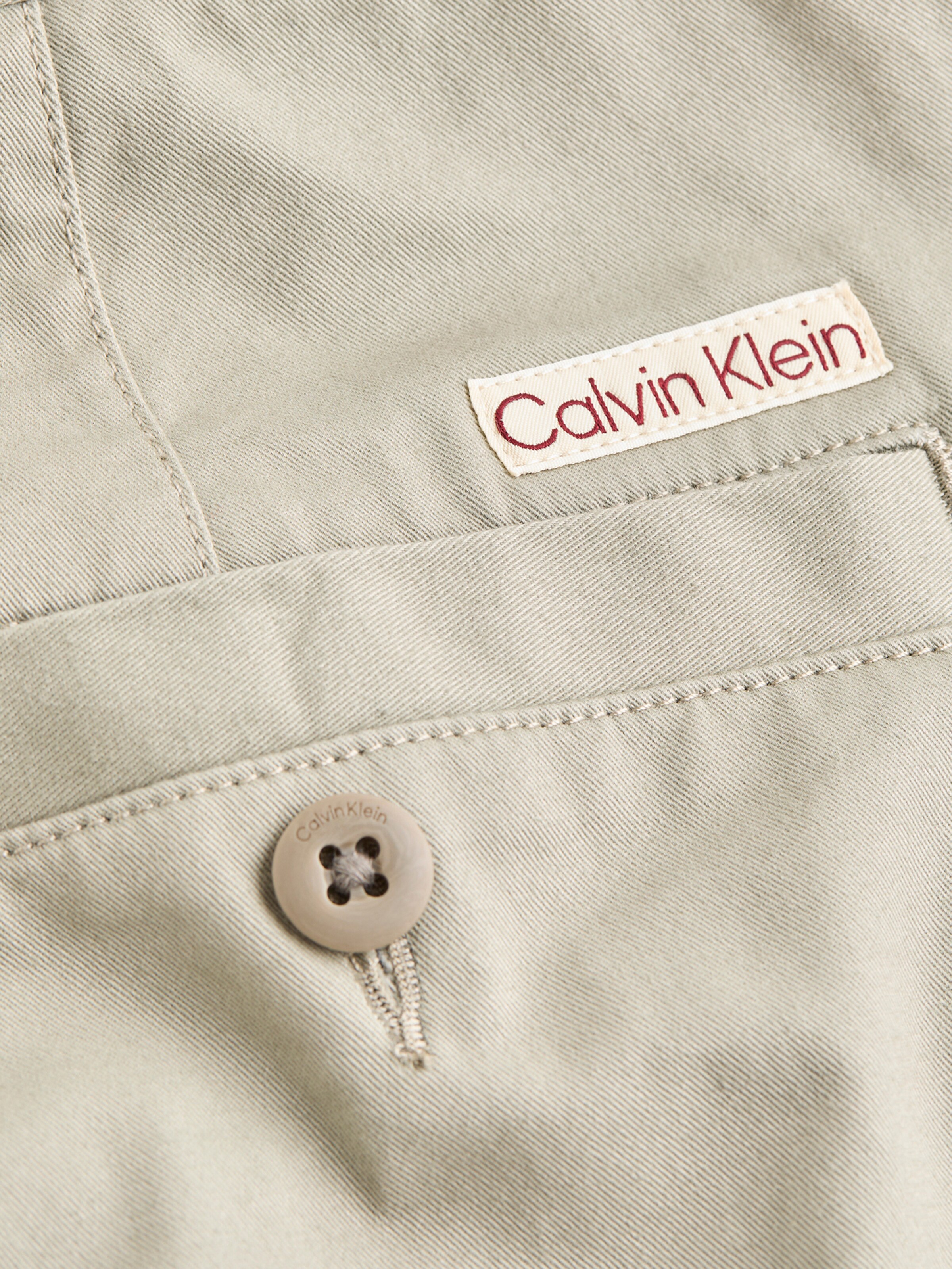Calvin Klein Jeans Normální Kalhoty s puky – šedá