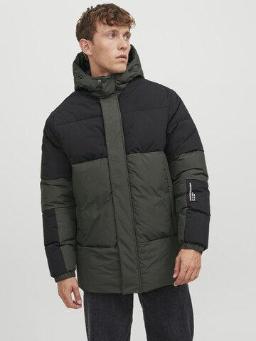 JACK & JONES Winter jacket in Green: front