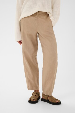 Part Two Regular Trousers in Beige: front