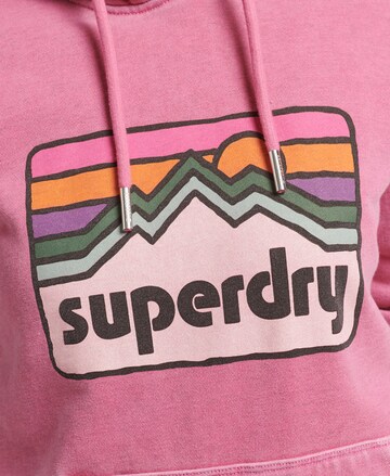 Sweat-shirt 'Terrain' Superdry en rose