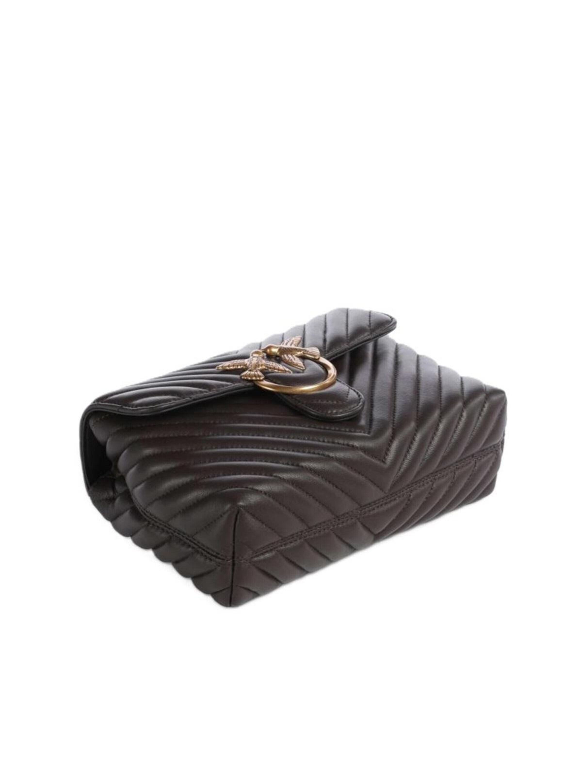 Borsa a tracolla '100044 A0GK' di PINKO in marrone