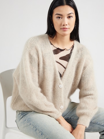 TWNS THE LABEL Knit cardigan 'Erie' in Beige: front