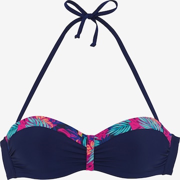 LASCANA Bandeau Bikinitoppi värissä sininen: etupuoli