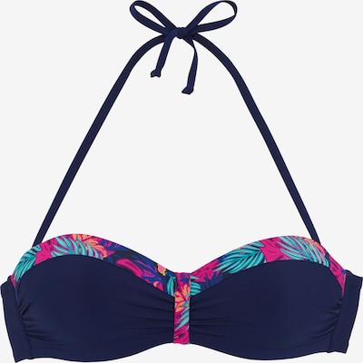 LASCANA Bikinitoppi värissä laivastonsininen / turkoosi / tummansininen / tumma pinkki, Tuotenäkymä