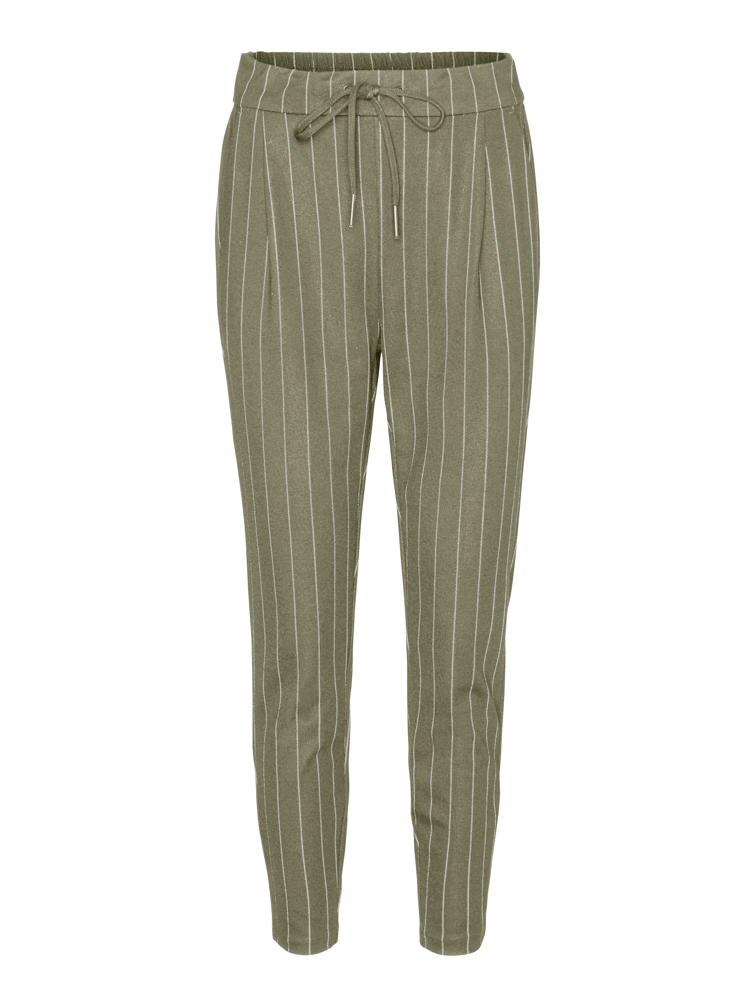 VERO MODA Tapered Élére vasalt nadrágok &#x27;VMEva&#x27; - zöld: elől