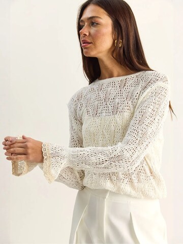 Bianco Lucci - Pullover 'Pullover' em bege: frente
