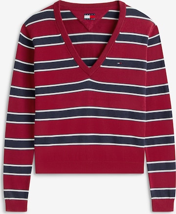 Pull-over 'Essential' Tommy Jeans en rouge : devant