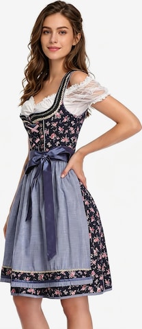 KoJooin Dirndl – modrá: přední strana
