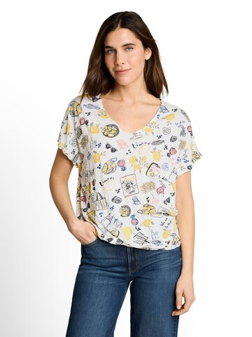 T-shirt TOM TAILOR en blanc : devant