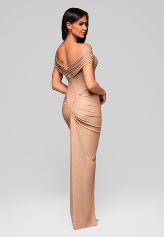 Ombre Evening dress 'LA-OM-DLR182' in Beige
