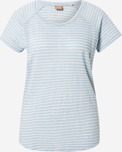 BOSS Orange T-shirt 'Edila' en bleu clair / blanc, Vue avec produit