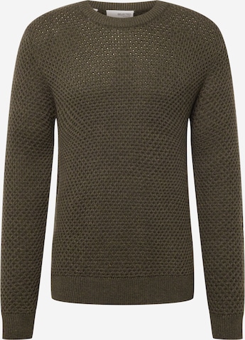 SELECTED HOMME Sweater 'AVIAN' in Green: front