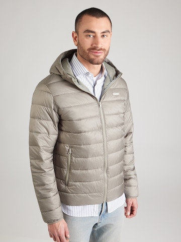 JACK & JONES Демисезонная куртка 'JWHLOGAN' в Серый: спереди