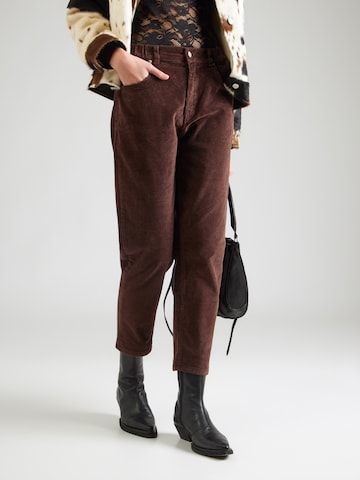 Hailys Tapered Broek 'Mi44rell' in Bruin: voorkant