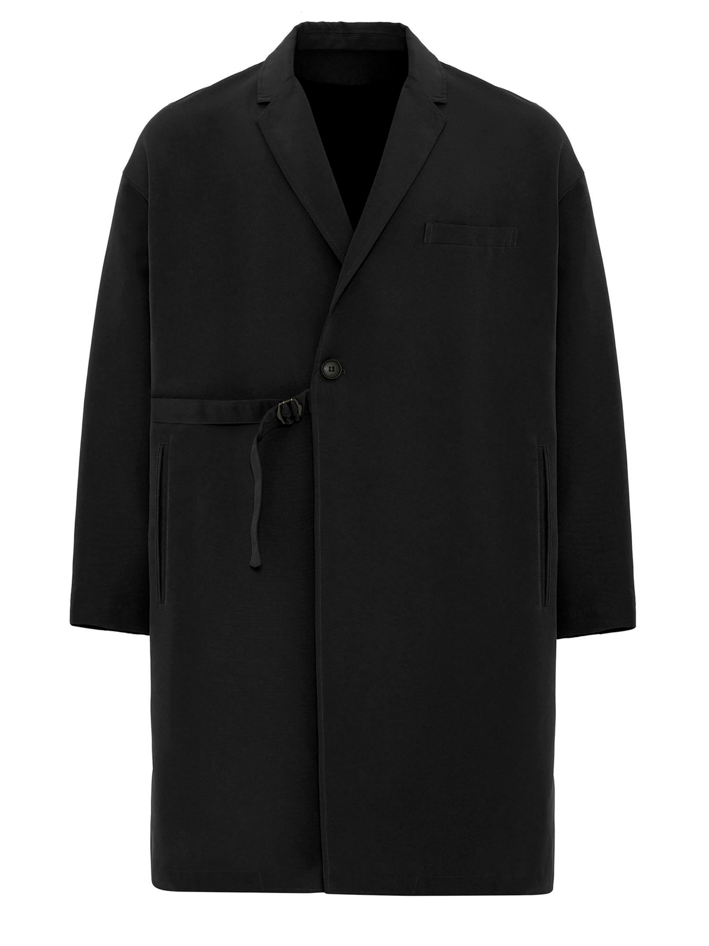 Antioch Демисезонное пальто в Черный: спереди