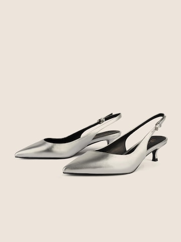 L37 HANDMADE SHOES - Sapatos abertos atrás 'ELEGANCE ESSENCE' em prata