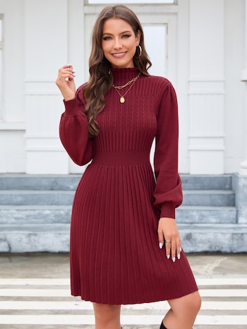 Yesfashion Gebreide jurk in Rood