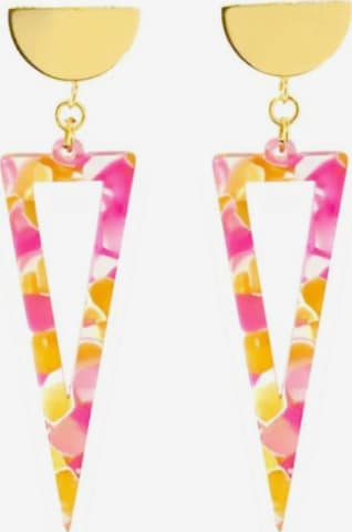 Fräulein Wunder - Brincos 'Acetat Agnes' em rosa: frente