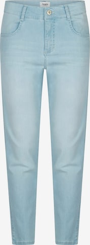 Angels Slimfit Jeans 'Cici Crop Slit' in Blauw: voorkant