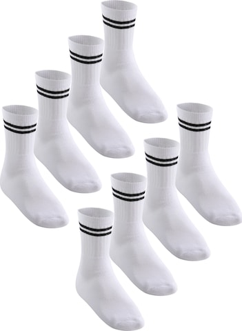 MT Athletic Socks 'Tennis' in White: front