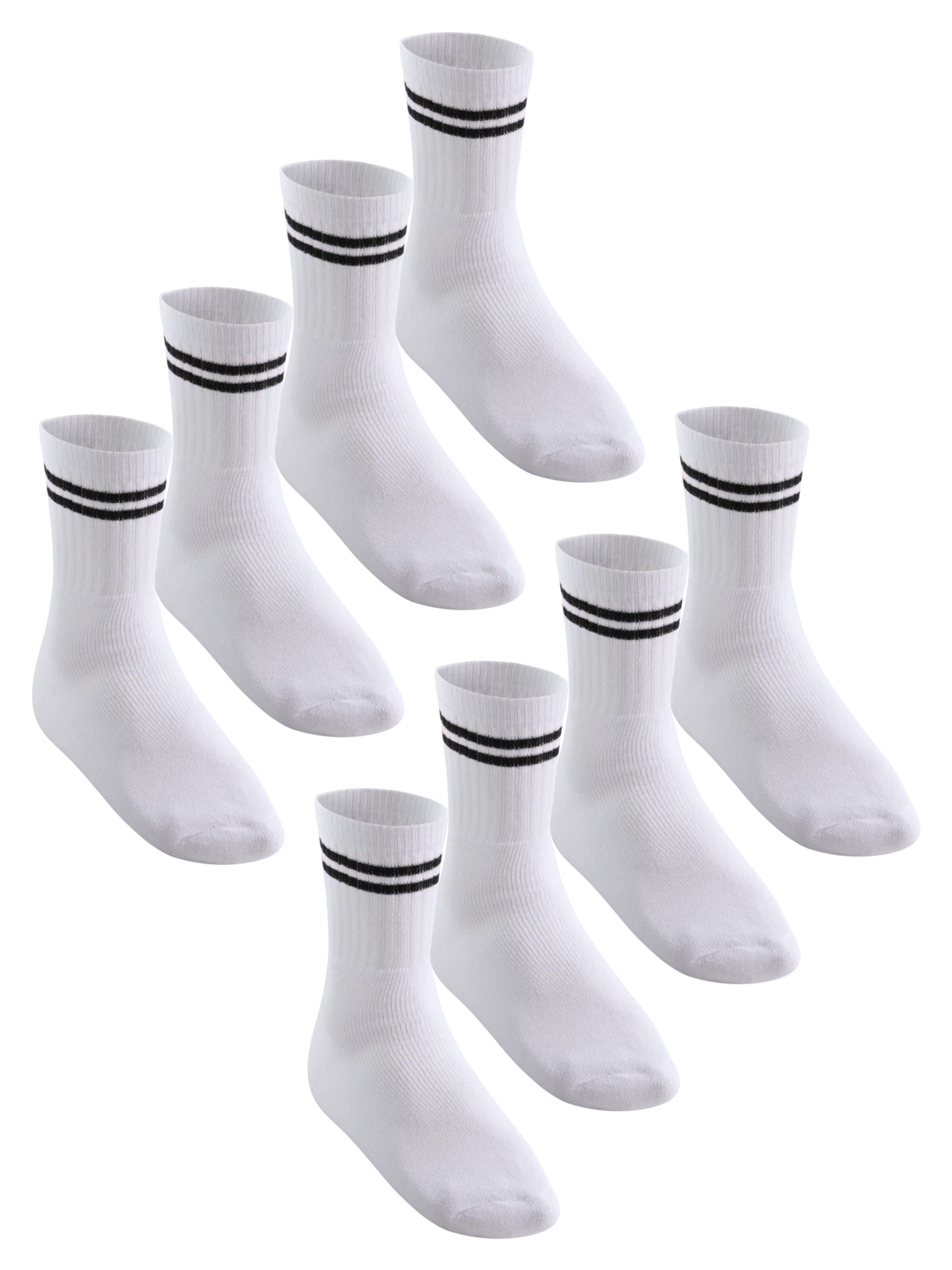 MT Athletic Socks 'Tennis' in White: front